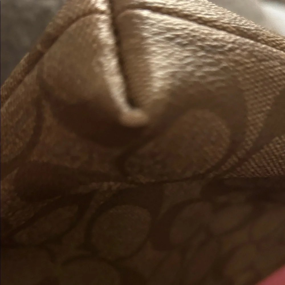 Coach Signature Brown and Pink Crossbody Bag - Picture 4 of 7